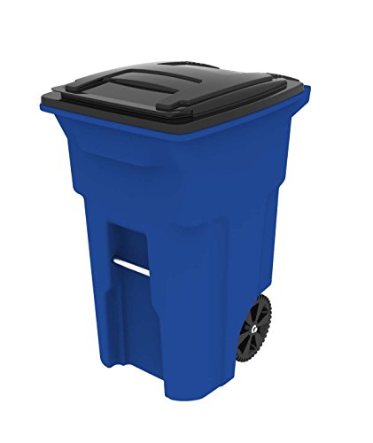 Toter Trash Can, 64 Gallon, Blue