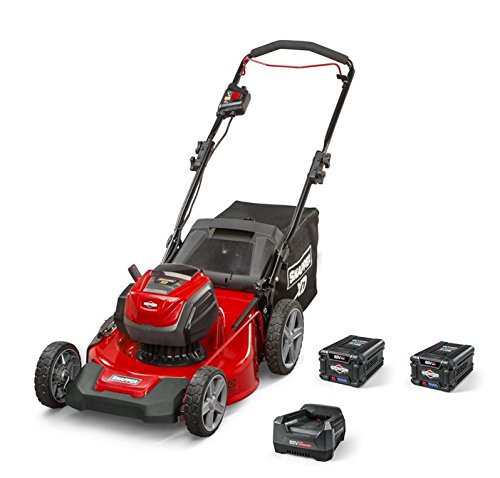 Snapper XD 82V MAX Cordless Electric 21' Push Lawn Mower, Includes Kit of 2 2.0 Batteries and Rapid...