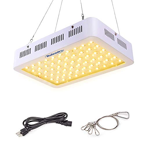 Roleadro 600W LED Grow Light 3rd Generation Series Full Spectrum Plant Light with ON/Off Switch and...