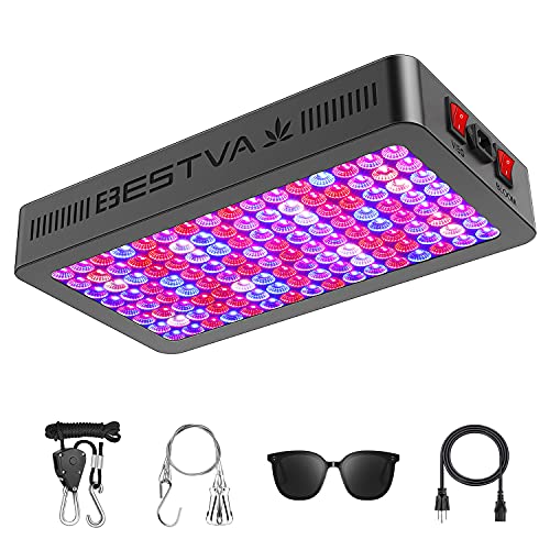 BESTVA DC Series 1500W LED Grow Light Full Spectrum Dual-Chip Growing Lamp for Hydroponic Indoor...