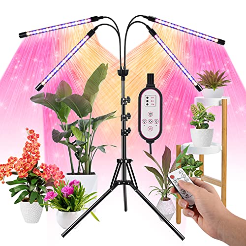 Lxyoug LED Grow Lights for Indoor Plants Full Spectrum Plant Light with 15-60 inches Adjustable...