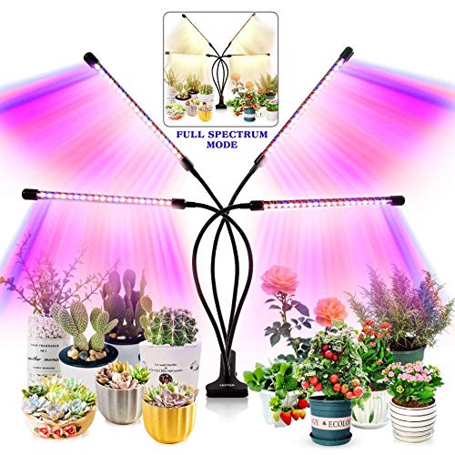 LEOTER Grow Light for Indoor Plants - Upgraded Version 80 LED Lamps with Full Spectrum & Red Blue...