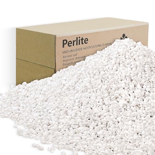 12QT Perlite for Plants, 3-6mm Horticultural Medium pearlight for Indoor & Outdoor, perilite Bulk...