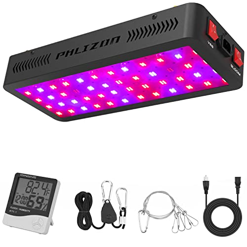 Phlizon Upgraded 600W LED Plant Grow Light with SMD LEDs Full Spectrum Plants Light Double Switch...