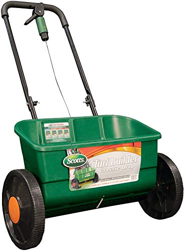 Scotts Turf Builder Classic Drop Spreader, Great for Applying Grass Seed and Fertilizer, Holds up to...