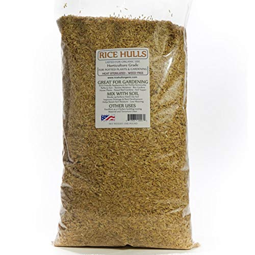 Rice Hulls - Organic Use – 3lb - House Plants - Gardening - Chicken Bedding Nesting