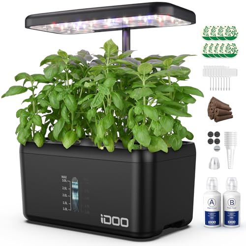 iDOO Hydroponics Growing System Kit 8Pods, Birthday Gifts for Mom Women, Herb Garden Indoor with LED...