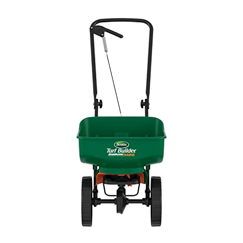 Scotts Turf Builder EdgeGuard Mini Broadcast Spreader - Holds Up to 5,000 sq. ft. of Lawn Product