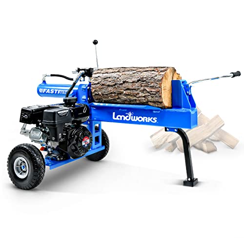 Landworks Log Splitter Portable 20 Ton Rapid Auto Return Ram System Bucher Gear Pump 7HP Engine...