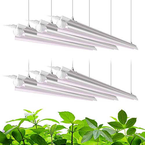 Barrina Plant Grow Light, 252W(6 x 42W, 1400W Equivalent), Full Spectrum, LED Grow Light Strips, T8...
