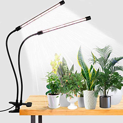 GooingTop LED Grow Light,6000K Full Spectrum Clip Plant Growing Lamp with White Red LEDs for Indoor...