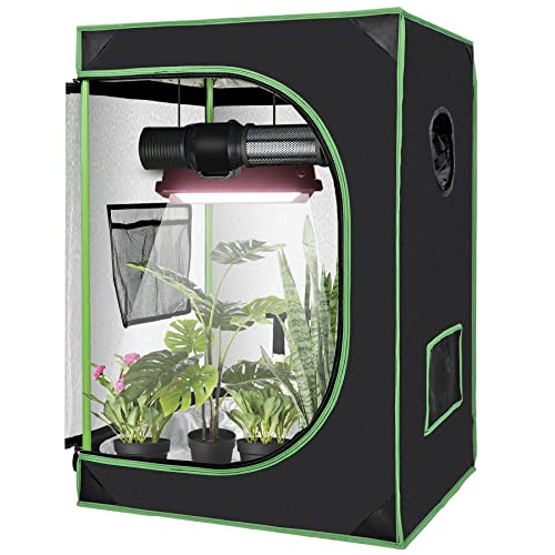 JungleA 2x2 Grow Tent, 24' x 24' x 36' Hydroponic Grow Tent Kit with Observation Window and Floor...