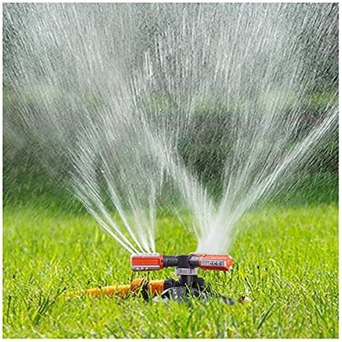 WOVUU Lawn Sprinkler,Upgrade Garden Sprinkler Automatic 360 Degree Rotating Irrigation Grass Water...