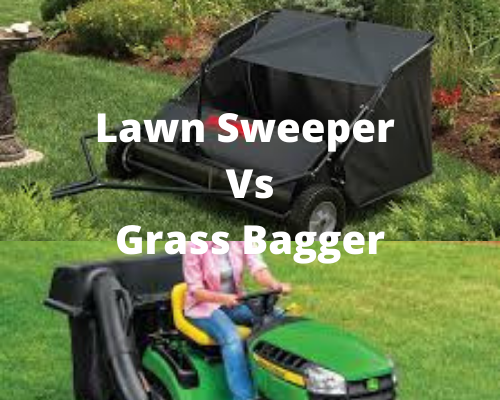 lawn sweeper vs bagger